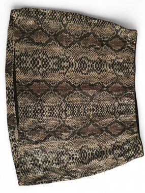 Windsor Snake Print Mini Skirt - Brown & Black